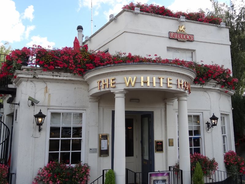 The White House pub in middle of Guildford, 2013. by Nicholas RK Hutchings