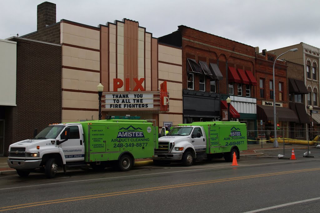 After the fire, the clean up begins, Lapeer, Michigan, November 17, 2013 by archlapeer