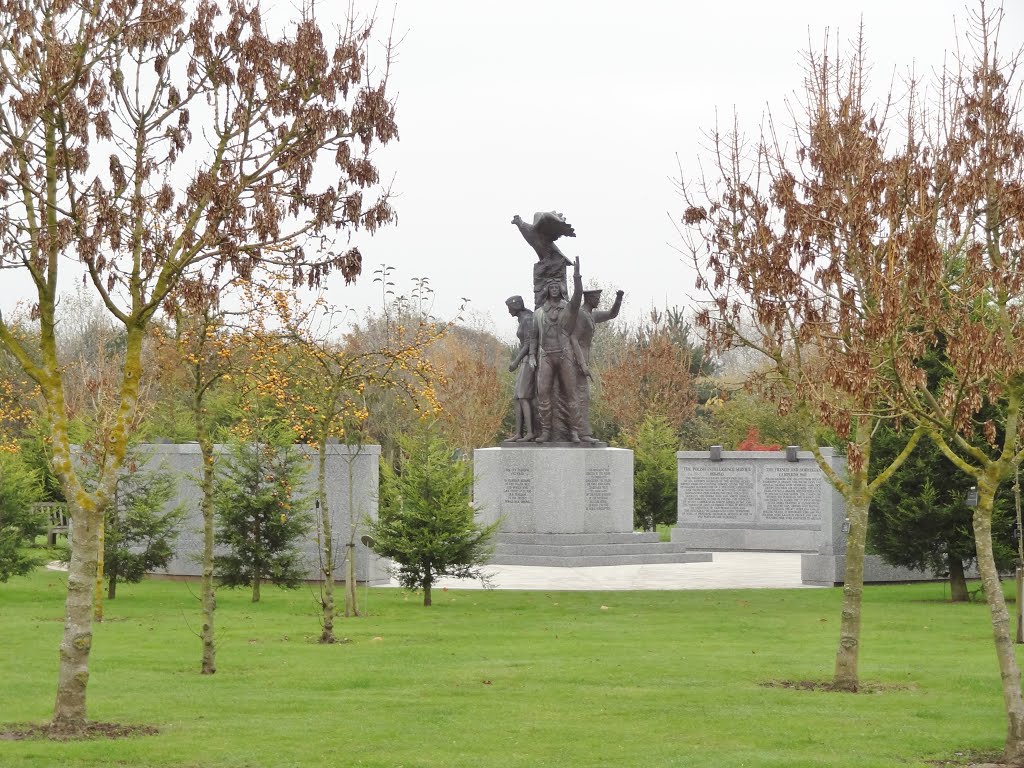 The Polish Memorial, National Memorial Arboretum. by G Lokey