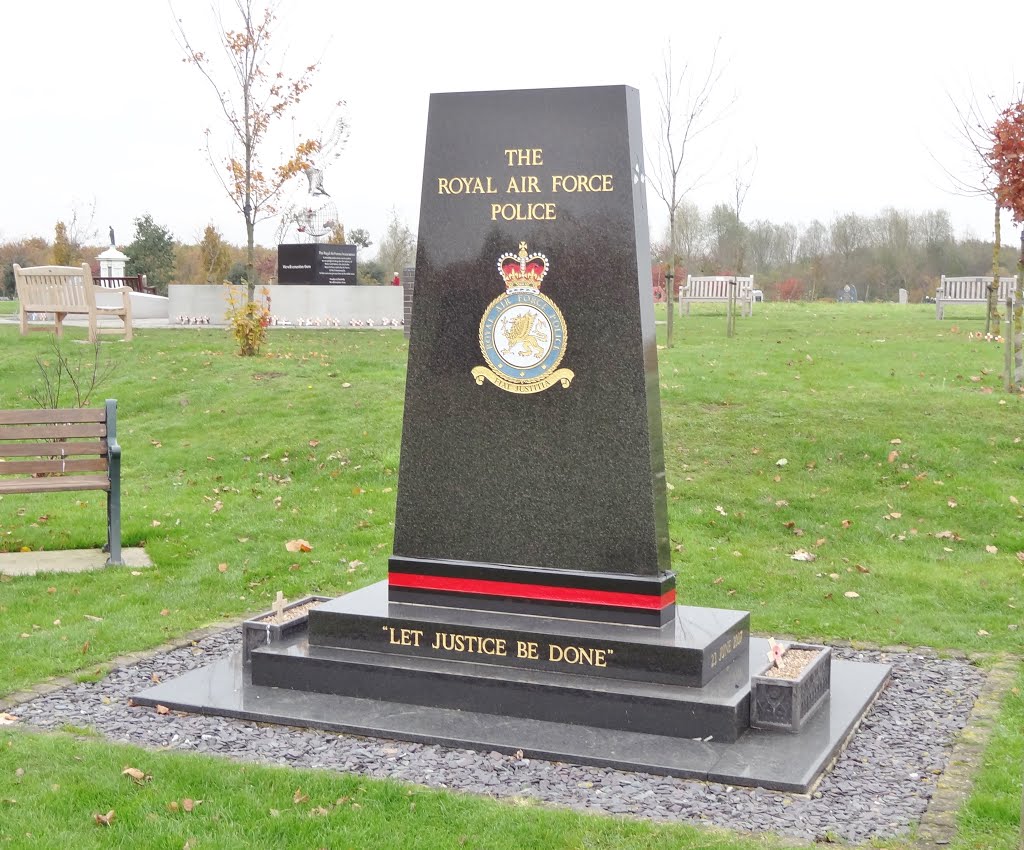 The Royal Air Force Police Memorial, National Memorial Arboretum. by G Lokey