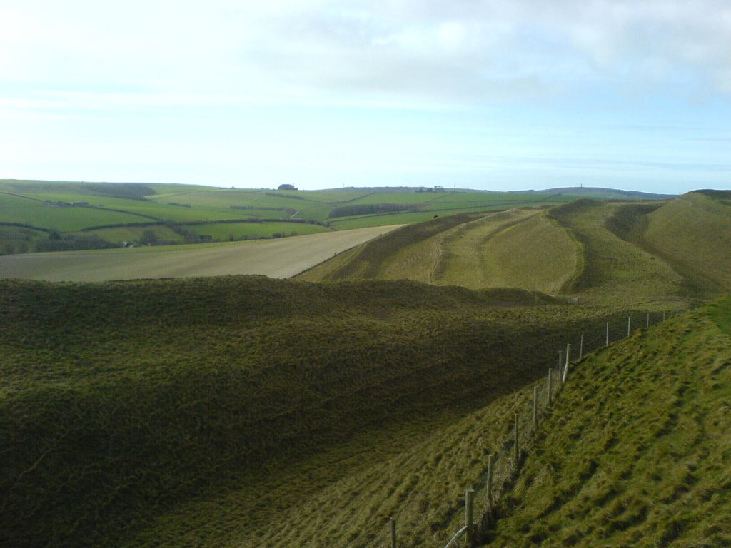 View of Maiden Castle by jspanner