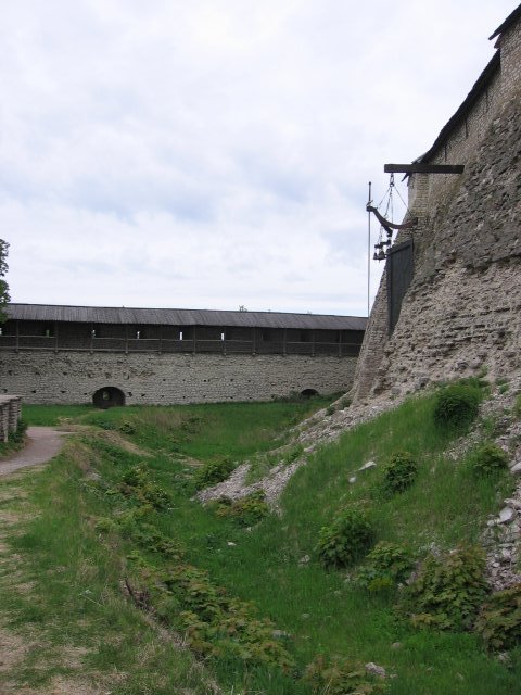 Pskov (Псков) - Довмонтов город - Гребля (ров). Ныне почти засыпан by Lantsov Oleg