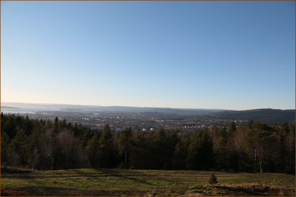 Oslo - Grefsenkollen - View of Oslo. by Michał Alexander Czmur