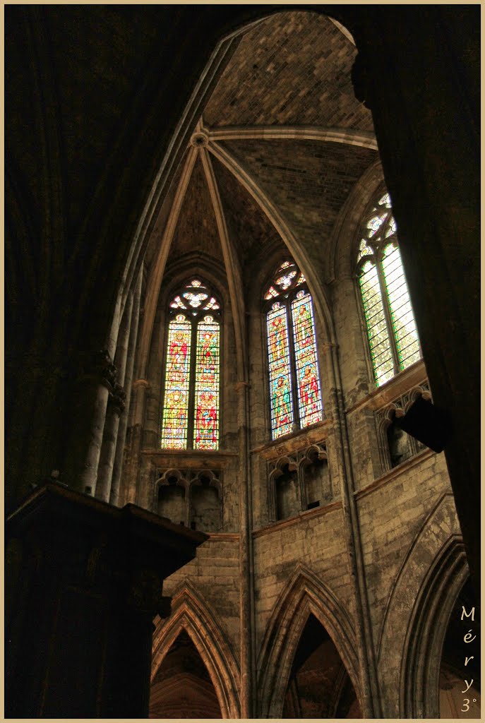 Bordeaux: vitraux de la Cathédrale Saint-André. by Méry 3°人~°。