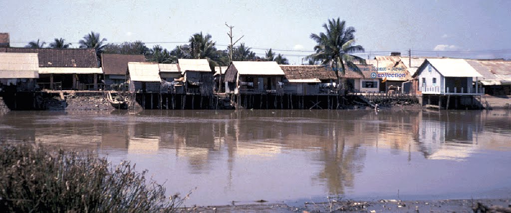 Bảo Định Hà River - Tân An / Long An Early/1968 - Photo by Ted Emory by Ngày Xửa Ngày Xưa