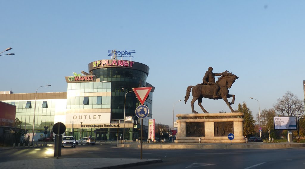 Monument of the Macedonian revolutionary Gjorche Petrov in Skopje by Dr. Pinczés Sándor