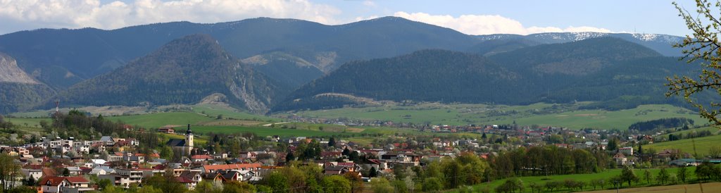 Mala Fatra - Rosina village panorama by Jan Madaras