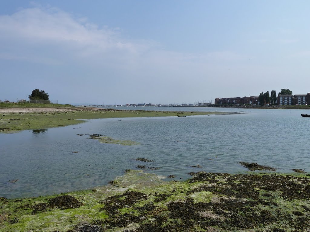 28-04-2011. Portsea Island walk: looking east across Lock Lake, Eastney. by RedRobbo