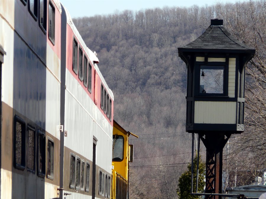 (copyrighted) Cortland Train Station NYS&W Railway by Geraldine Clark