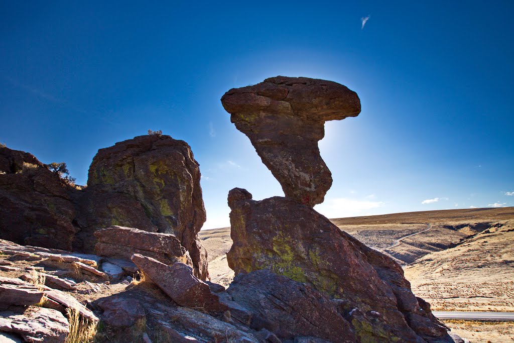 Backlit Balanced Rock by ags83642