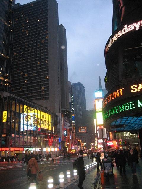 Night view of Time squre in New york by kaikobad