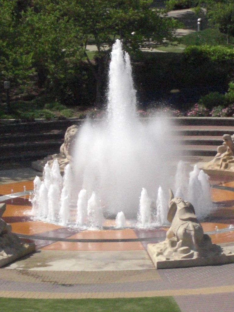 Coolidge Park Fountain in Chattanooga by jadambeavers