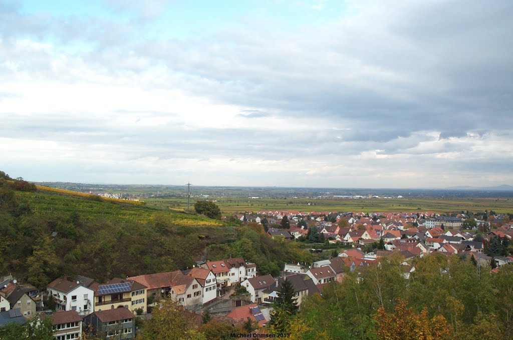 Blick von der Wachtenburg auf Wachenburg by Michael Ohmsen