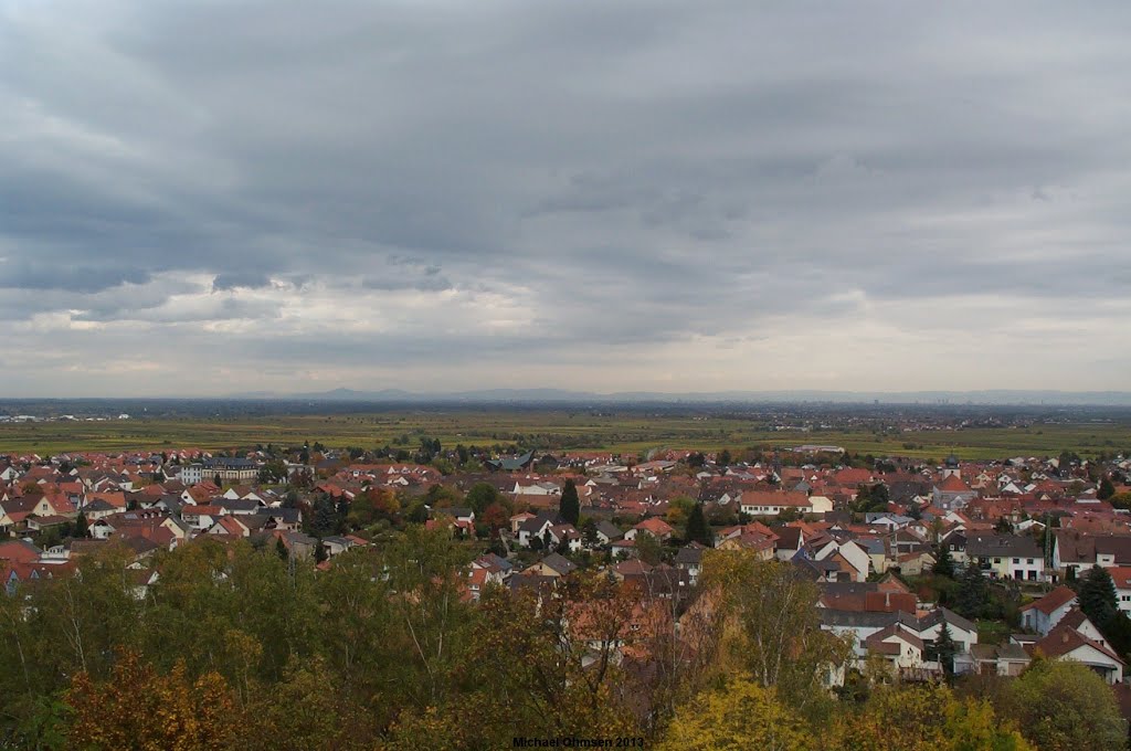 Blick von der Wachtenburg auf Wachenburg by Michael Ohmsen