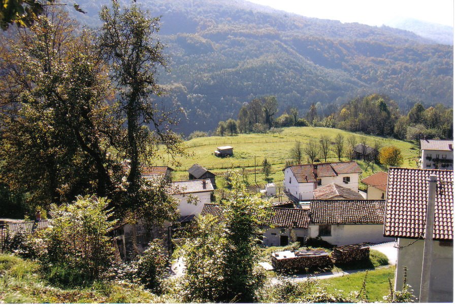 View of the countryside over Lodje, Slovenia by marcelo64