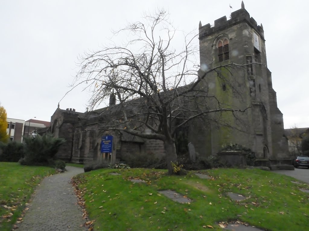 All Saints Church, Bedworth from the south, Warwickshire, UK. by bobhampshire