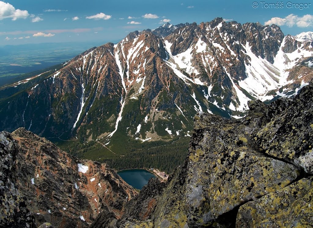 Patria (2 203 m n.m.), Hrebeň Bášt, Satan (2 416 m n.m.) a Popradské pleso (1 494 m n.m.) by TomasGregor