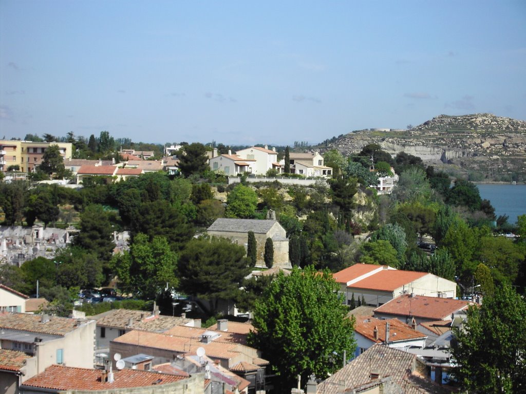 Vue sur la Chapelle St-Sulpice by Jackie Gomez-Blasco