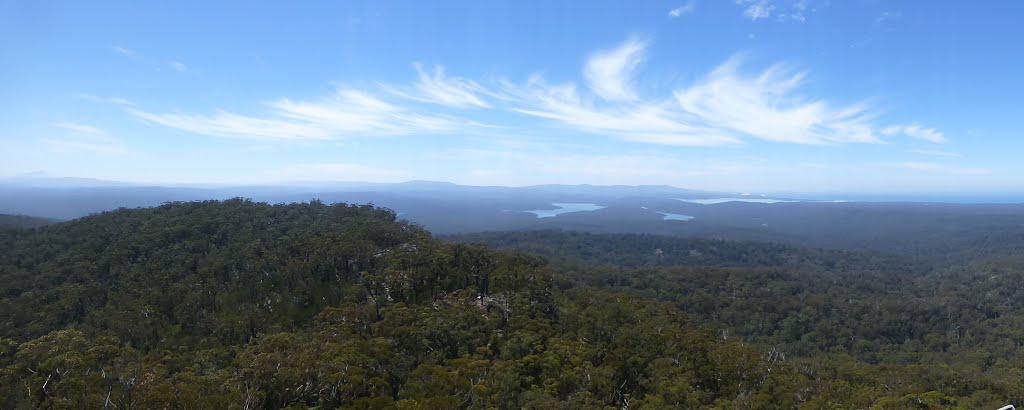 Genoa Peak - Looking toward Mallacoota by Peter Ermel