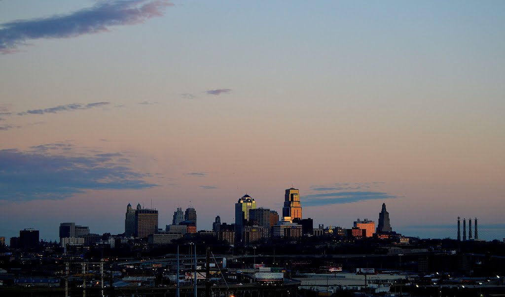 Kansas City, Missouri at Dusk by Juan Brown