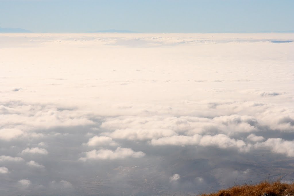 VIEW FROM OLIMP MOUNTAIN DISTANCE IN CLOUD SEA SEE FROM GOCEV PEAK - 2212 M. SLAVJANKA MOUNTAIN by ystoyanov415