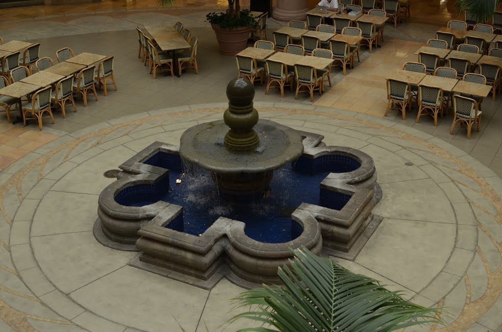 Atrium Court center fountain in Fashion Island, Newport Center, Newport Beach, Ca, USA by webmaster220