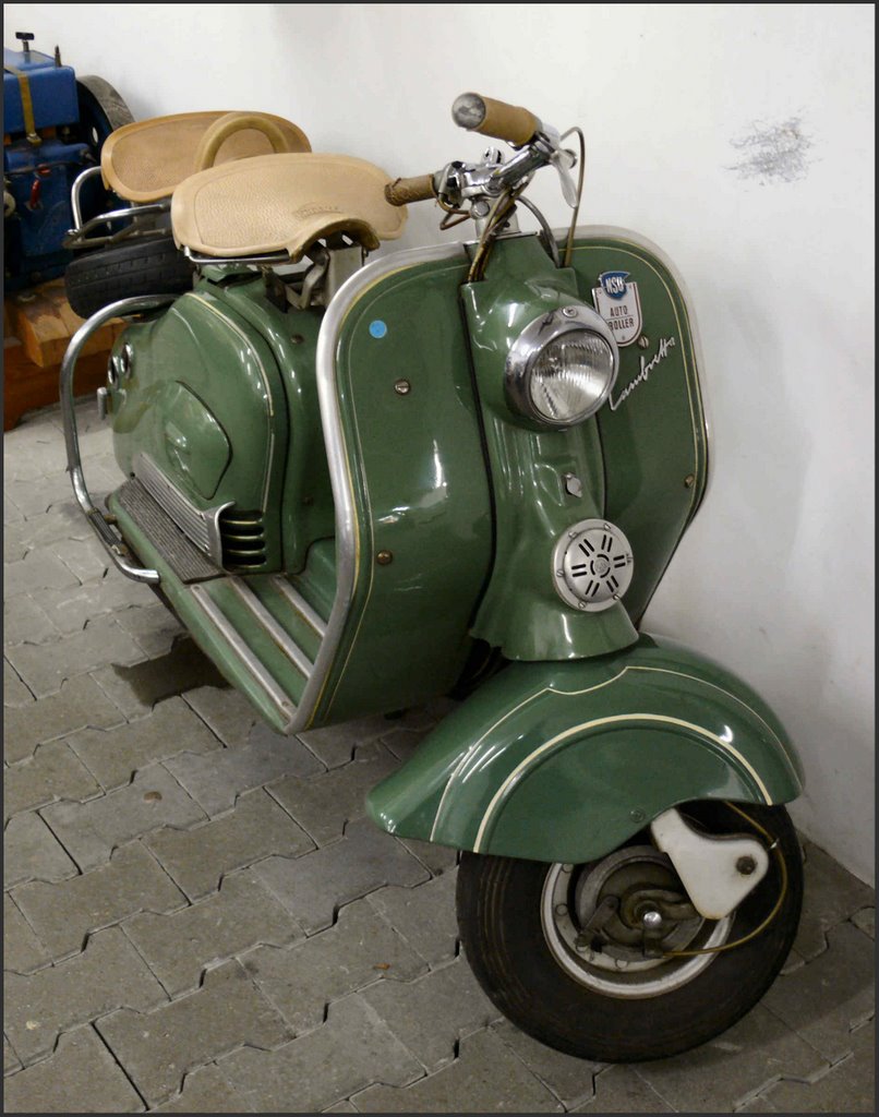 Once just good enough for making a driving licence!  - No Vespa, of course! Lambretta built by NSU under licence of Lambretta by © Rapi ( Ipernity-Pa…