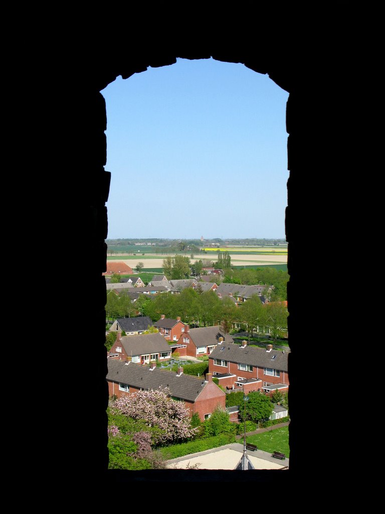 Stedum: Uitzicht kerktoren Richting het oosten by © Dennis Wubs