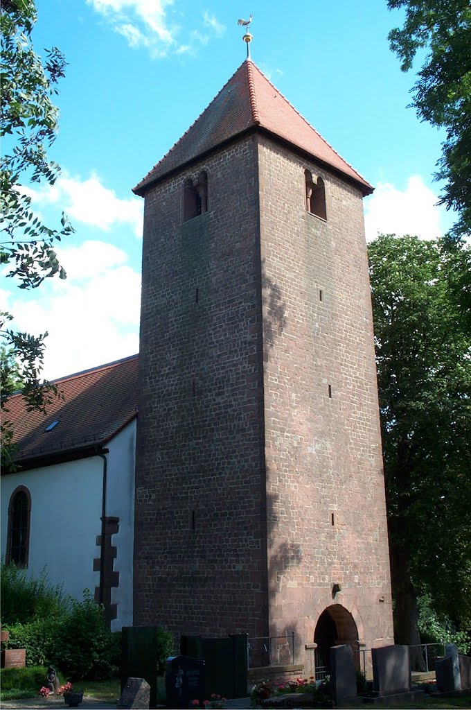 Friedhofskirche mit Wehrturm in Landau OT Wollmesheim by Michael Ohmsen