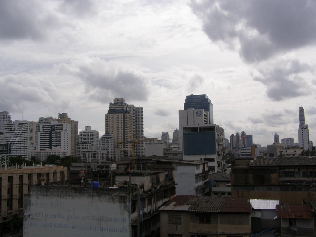 VIEW FROM THE CHURCH OF JESUS CHRIST OF LATTER - DAY SAINTS AT DIN DAENG CHURCH by CHAMRAT CHAROENKHET