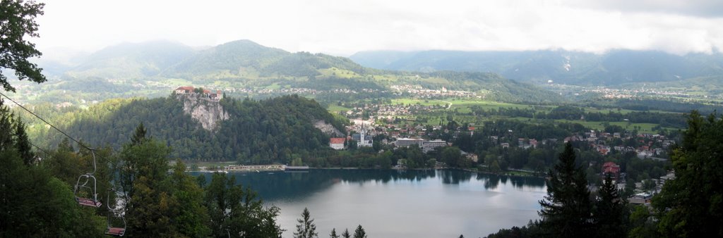 Slovenia-Bled-View from mountain the Guard to the Castle by FireYar