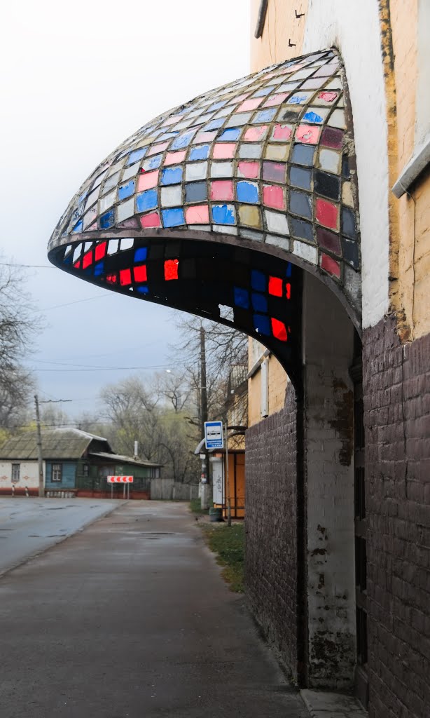 Stained glass canopy by Rava